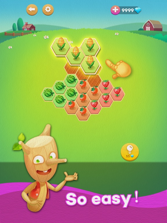 Screenshot #4 pour Hexa Farm :Simple Block Puzzle