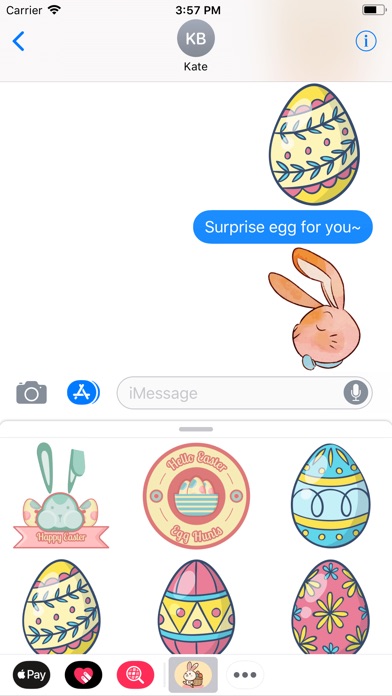 Bunny Happy Easter Stickers screenshot 3