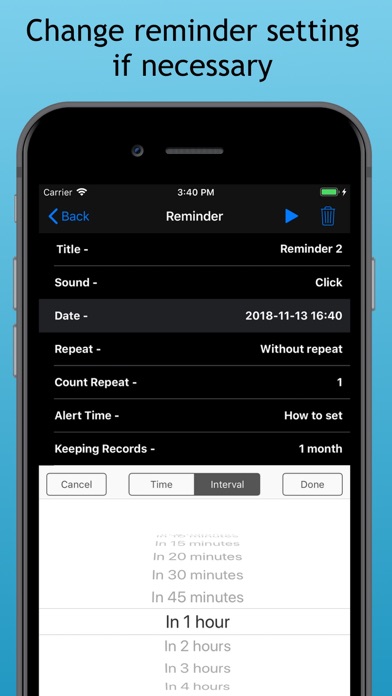 VoiceRem - voice reminders Screenshot