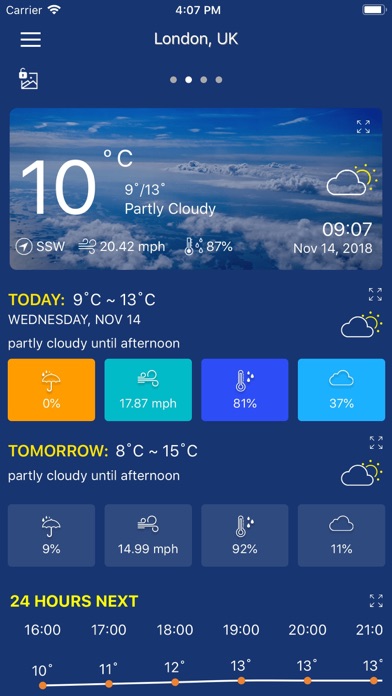 Screenshot #1 pour Prévisions Météo - Meteo