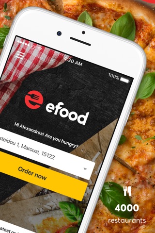 efood delivery screenshot 2