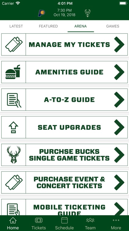 The Bucks & Fiserv Forum App