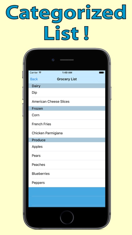 Grocery Tag Lite - Grocery List - Shopping List