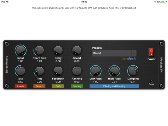 Screenshot #4 pour Stereo Reverb AUv3 Plugin