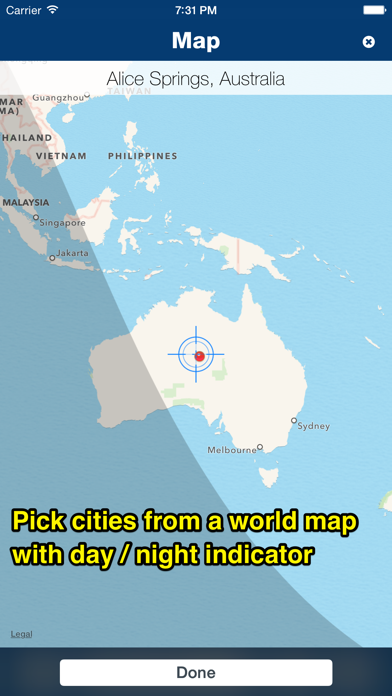 City Times - Easy Time Zones iPhone screenshot 3 - Productivity app