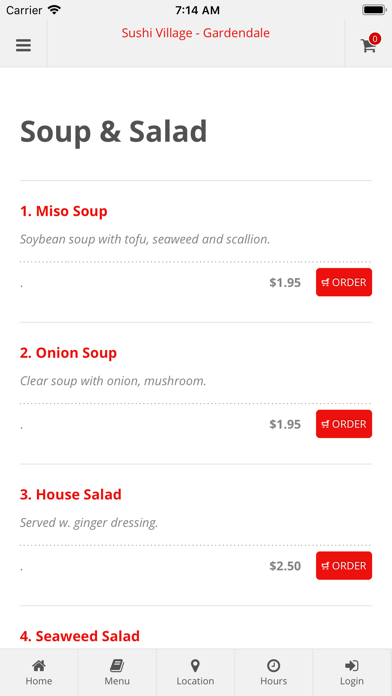 Sushi Village Gardendale iPhone screenshot 3 - Food & Drink app
