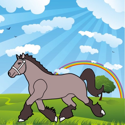 Coloring Book: Horses and Pony icon