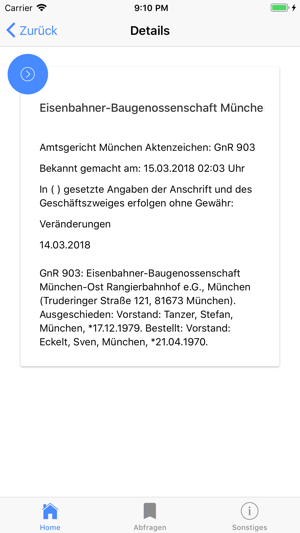 Handelsregister Bekanntmachung(圖8)-速報App