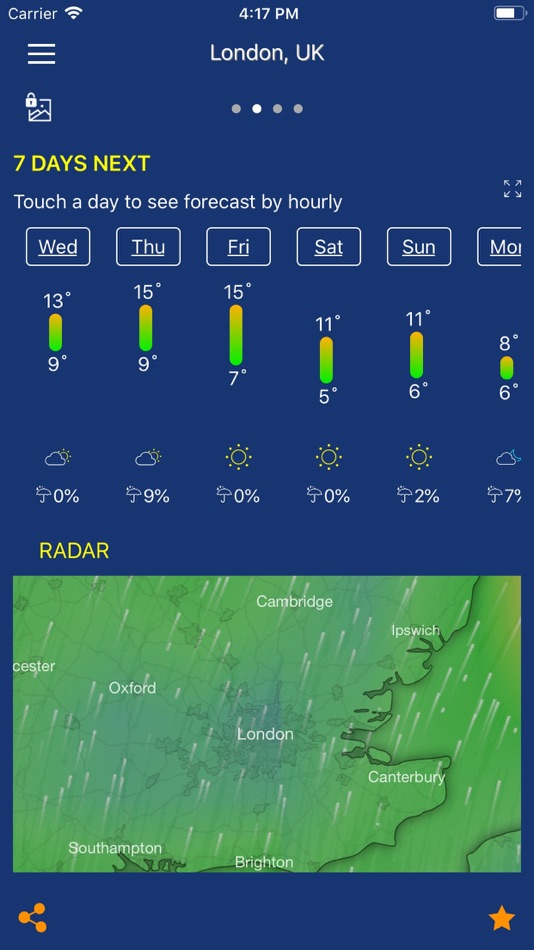 #9. Accurate Weather forecast &map (iOS) 由: Hieu Nguyen