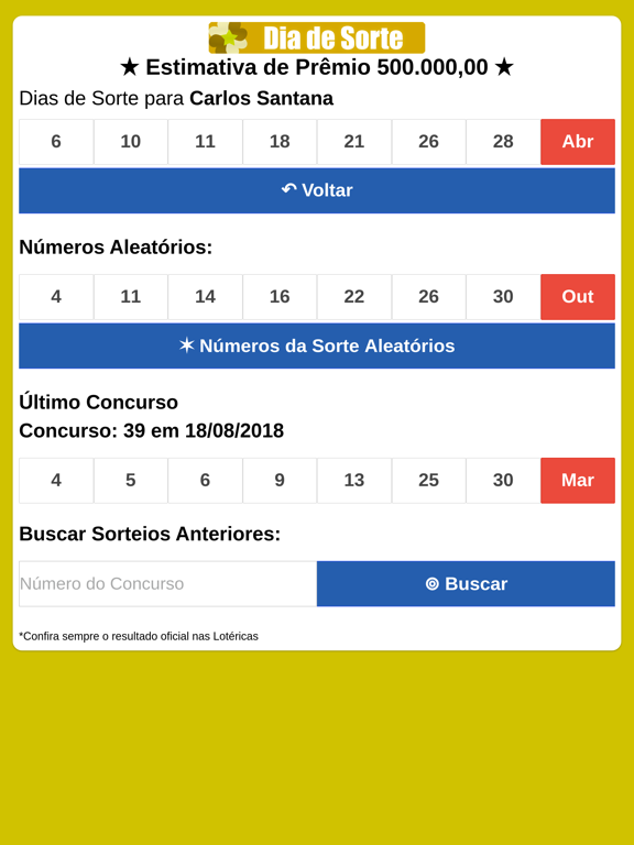 Screenshot #5 pour Dia de Sorte Loteria