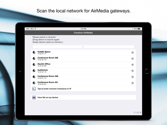 Screenshot #4 pour Crestron AirMedia for AM-100