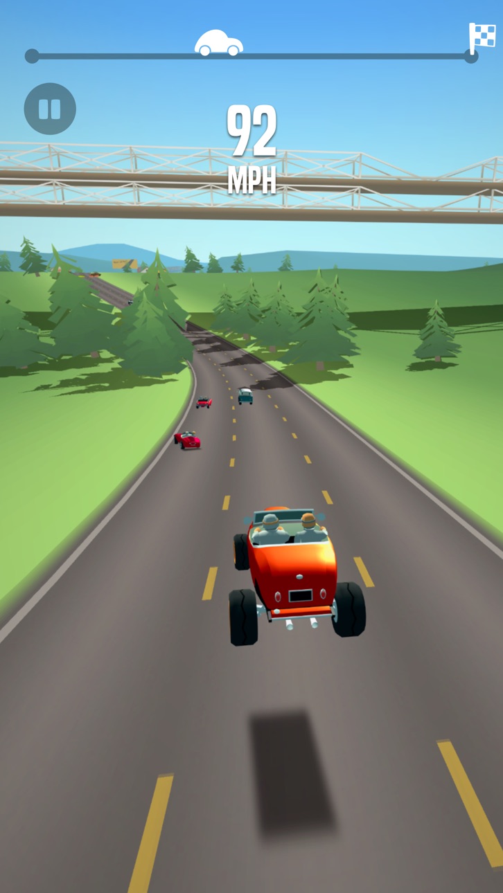 Great Race - Route 66 Hack screenshot 1 - iOS game interface