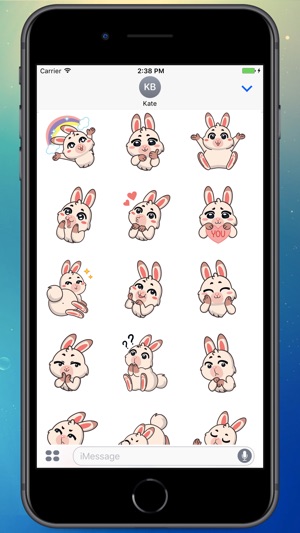 Fluffy Bunny! Stickers