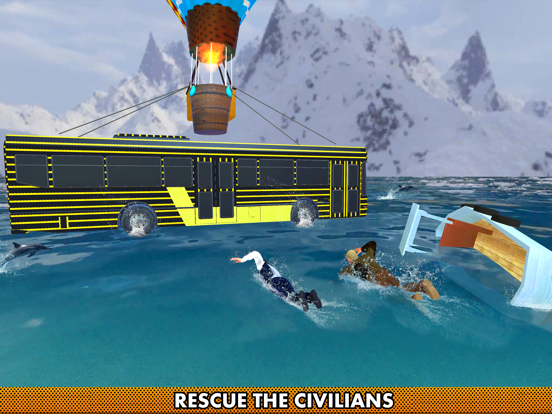 Flying Air Balloon Bus iPad screenshot