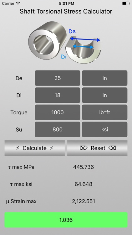 Shaft Torsional Stress screenshot-3