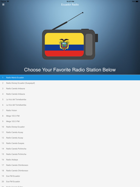 Screenshot #4 pour Ecuador Radio Station: Spanish