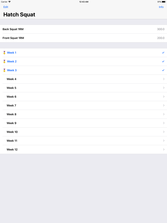 Screenshot #5 pour Hatch Squat Program