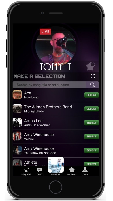 MySongList iPhone screenshot 1 - Entertainment app