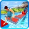 Let it go get into the real stunts man water run wipe-out game with awesome stunts, runs in super cool water park obstacle arena among the water challenge 2018 games