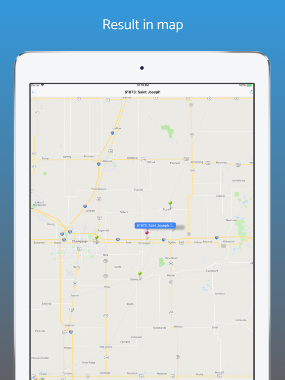 ZIP Code USA iPad screenshot 2 - Utilities app