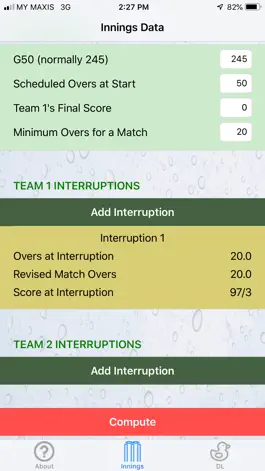 Game screenshot Duckworth Lewis Standard apk