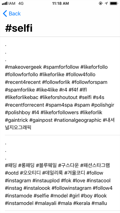 Screenshot #2 pour Hashtags - The Best Tags