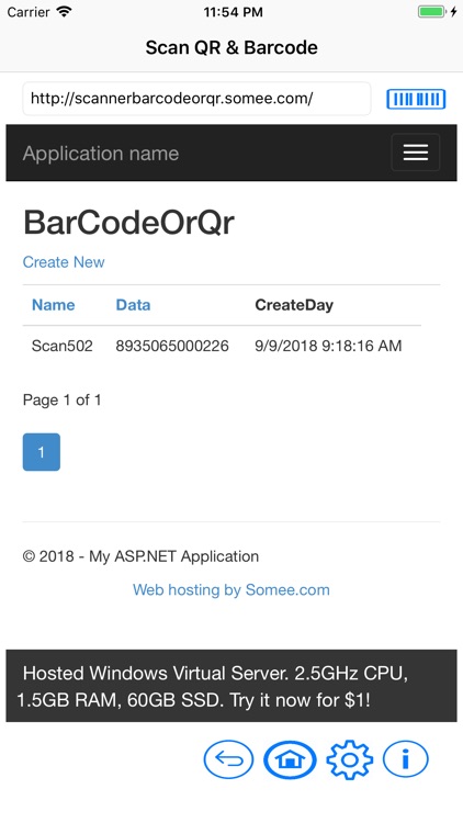 Mobile barcode scaner