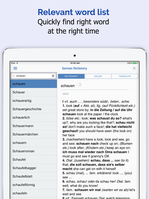 Screenshot #2 for German Dictionary Elite