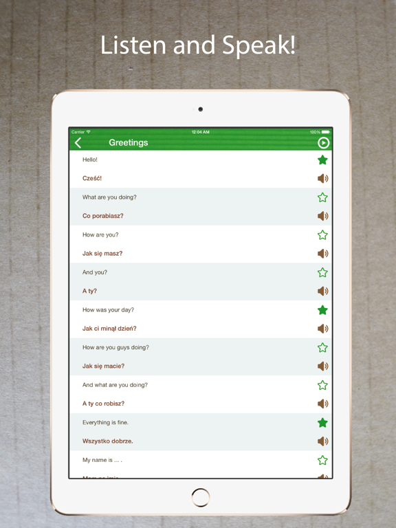 Screenshot #5 pour Learn Polish Phrasebook Pro +