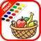 Happy Coloring Painting of Fruits