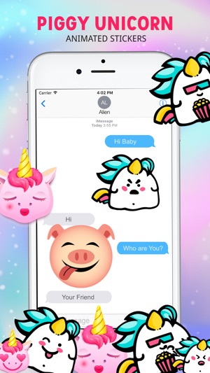 Piggy & Unicorn Animated(圖4)-速報App