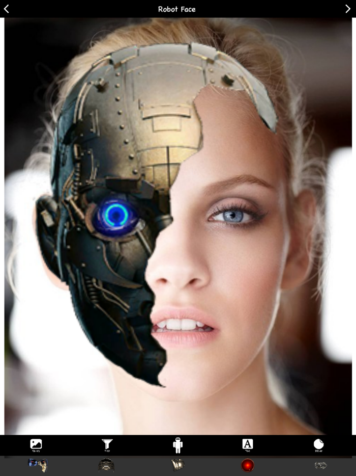 Robot Face Photo Editor