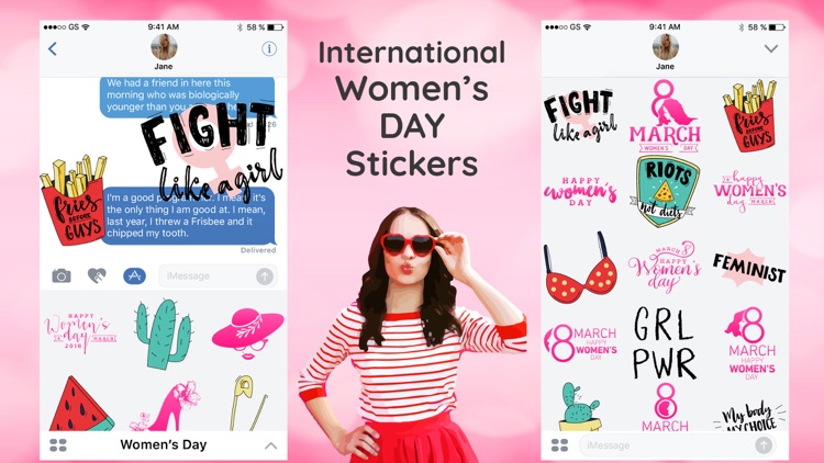50+ Girl Power Sticker App
