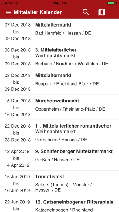 Screenshot #1 pour Mittelalter Kalender