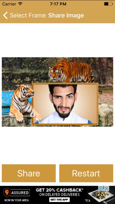 Wild Animal Tiger Photo Frame screenshot 4