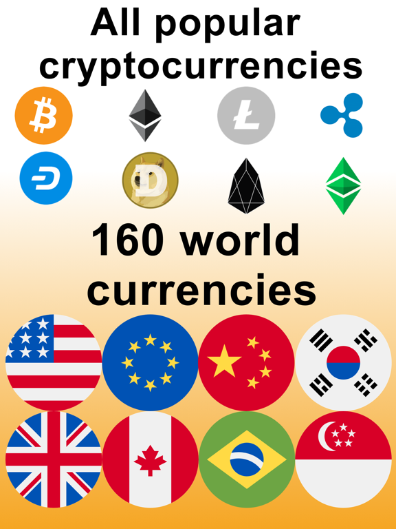 Converter currency and crypto iPad screenshot 1 - Finance app