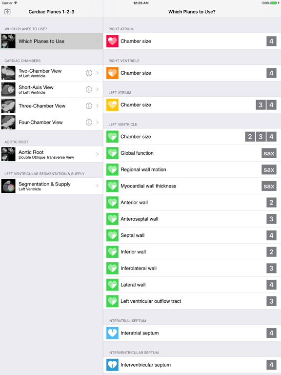 Screenshot #6 pour Cardiac Imaging Planes 1-2-3