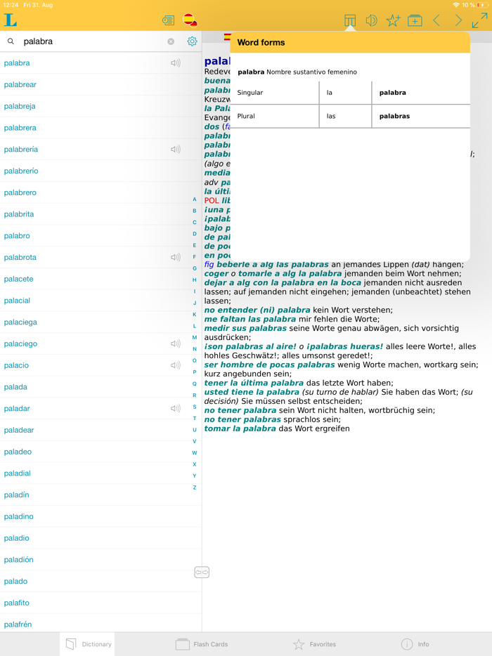 German Spanish XL Dictionary