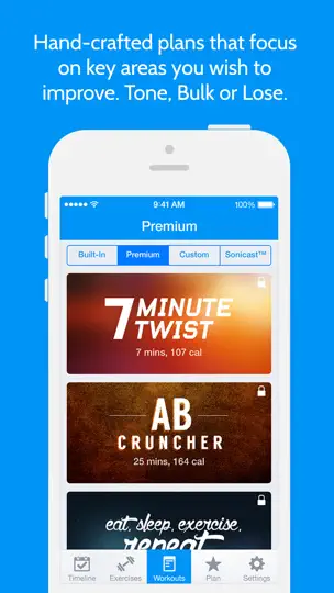 Captura de pantalla de Instant Fitness: Workout Trainer en iPhone 4