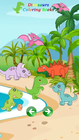 Game screenshot Dinosaurs Coloring Books apk