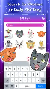 LOL Cats Emoji Stickers screenshot #4 for iPhone