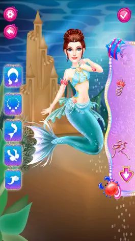Game screenshot صالون حورية البحر - العاب نون apk