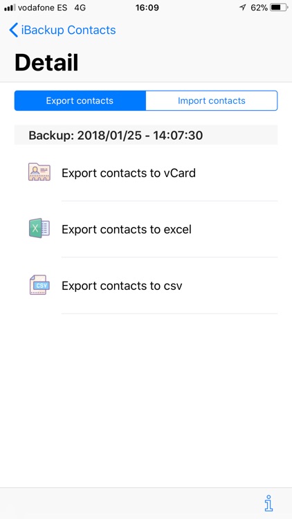 iBackup Contacts