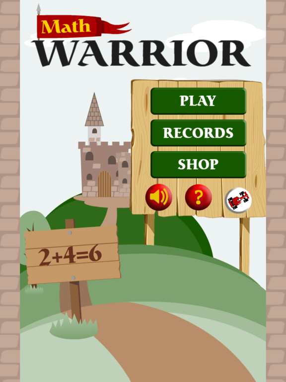 MathWarrior iPad screenshot
