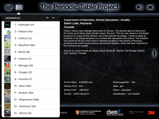 The Periodic Table Project iPad screenshot 4 - Education app