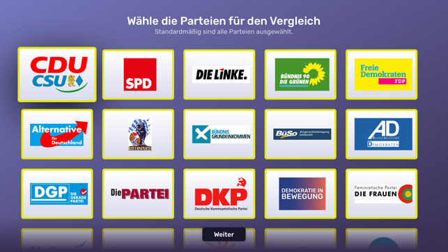 ‎WahlSwiper Screenshot