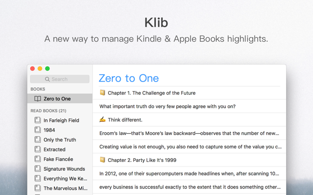 Klib - Organize Highlights(圖1)-速報App