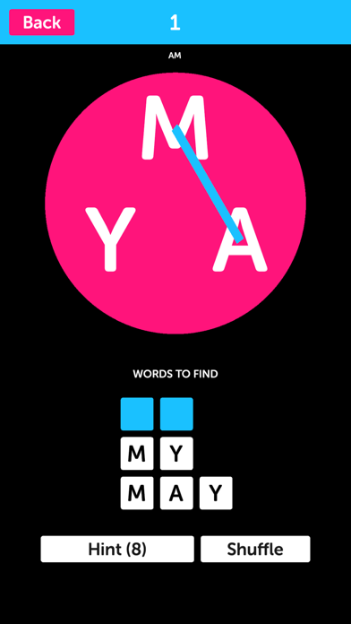 Pink Letters - Word Search Puzzle Gameのおすすめ画像1