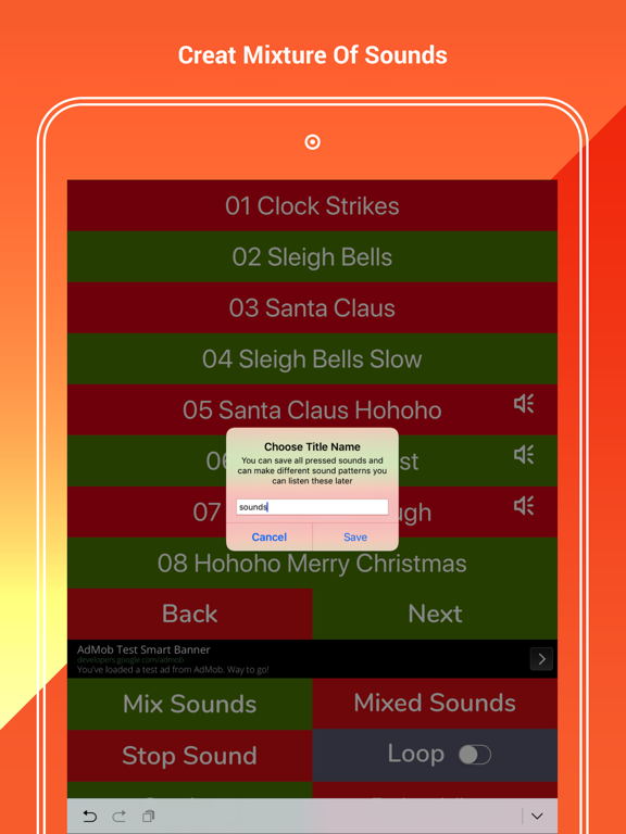 Christmas Music Sounds effect iPad screenshot 4 - Entertainment app