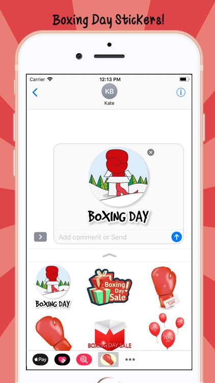 Boxing Day Present Sticker